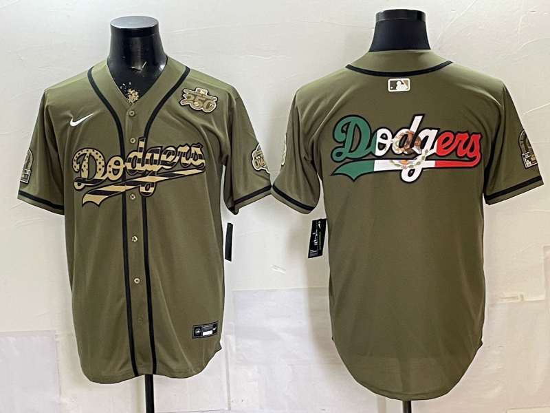 Men Los Angeles Dodgers blank green Game 2026 Nike MLB Jersey 0530010